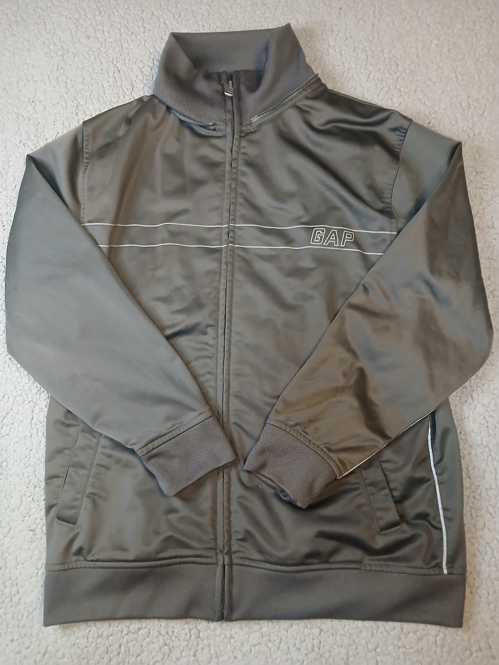Gap Kids Boys Jacket Windbreaker Athletic XL (12) Gray